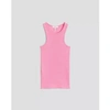 RAG & BONE RAG & BONE ESSENTIAL PINK RIB NECK TANK WHITE PINK