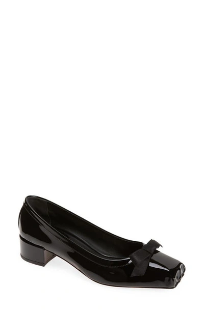 Christian Louboutin Mamaflirt 30 Bow-detailed Patent-leather Pumps In Black