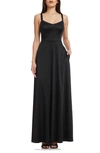 DRESS THE POPULATION DRESS THE POPULATION NINA FIT & FLARE GOWN