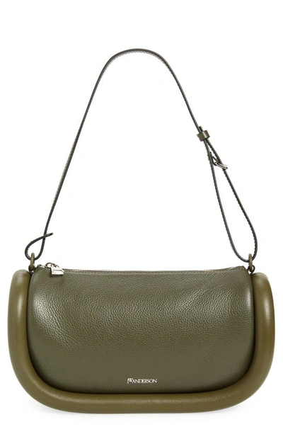 Jw Anderson Bumper-15 Leather Shoulder Bag In Grey