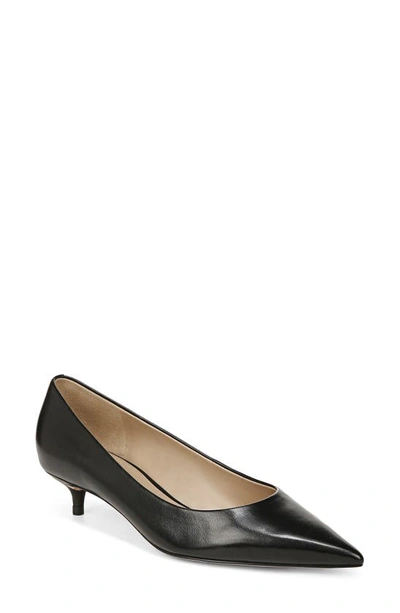 Sam Edelman Franci Kitten Heel Pump In Black Embossed