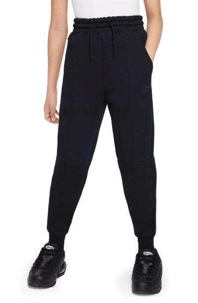 Nike Sportswear Tech Fleece Big Kids' (girls') Jogger Pants In Black