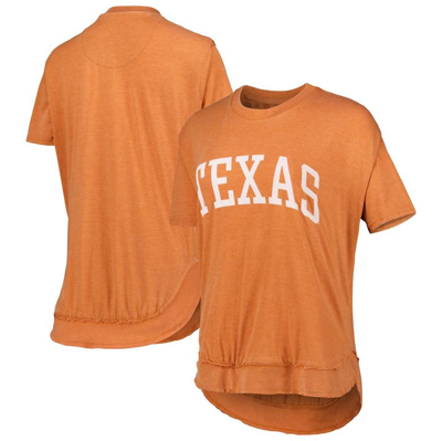 Pressbox Texas Orange Texas Longhorns Arch Poncho T-shirt In Burnt Orange