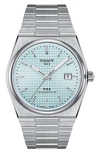 Tissot T1374071135100 Prx Powermatic 80 Stainless-steel Automatic Watch In Silver Grey