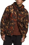 The North Face M66 Utility Rain Jacket In Brandy Brown Evolved Texture
