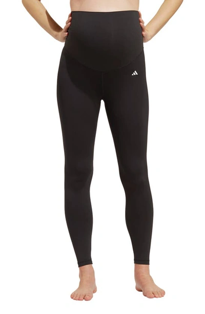 Adidas Originals Plus Size High-rise Full-length Leggings In Black