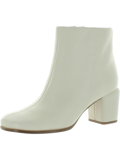 Vince Maggie Womens Leather Square Toe Ankle Boots In Multi