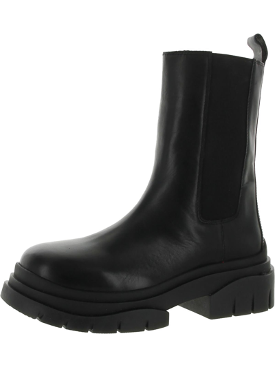 Ash As-storm Womens Leather Chelsea Mid-calf Boots In Black