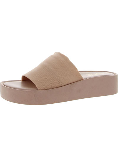 Seychelles Catamaran  Womens Open Toe Slip On Platform Sandals In Gold