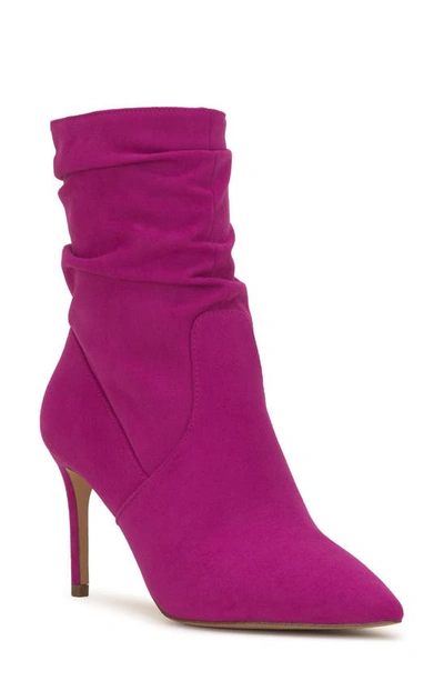 Jessica Simpson Siantar Slouch Pointed Toe Bootie In Berry Blast