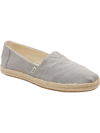 Toms Alpargata Rope Womens Organic Cotton Canvas Espadrilles In Grey