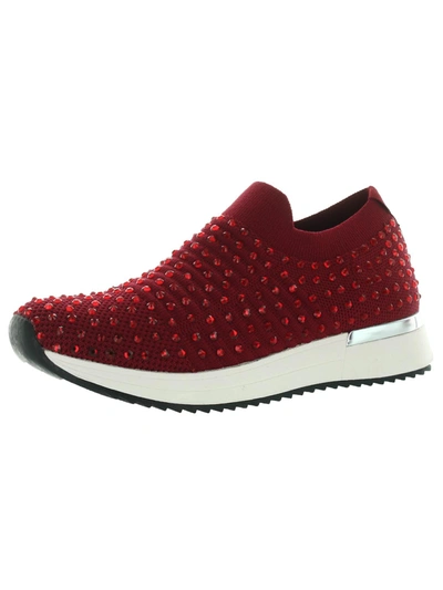 Kenneth Cole Reaction Cameron Jewel Womens Lifestyle Jogger Casual And Fashion Sneakers In Red