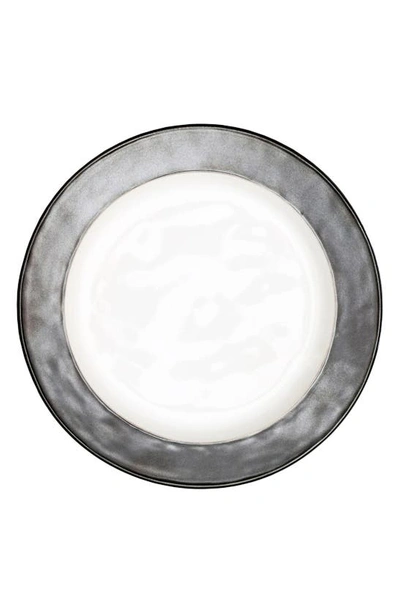 Juliska Emerson Dinner Plate In Whitewash/pewter