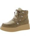 Dolce Vita Huey Hiker Womens Leather Casual Combat & Lace-up Boots In Beige