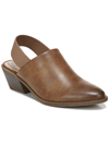 Lifestride Pasadena Womens Faux Leather Block Heels Ankle Strap In Brown