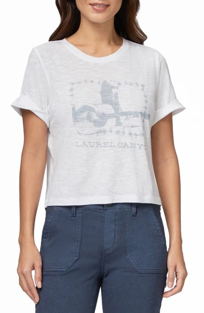 Paige Deena Laurel Canyon Graphic Tee In White