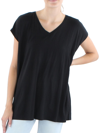 Eileen Fisher Crinkled Organic Cotton Jersey Tunic In Black