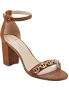 Bandolino Abilyn2 Womens Round Toe Ankle Strap Heels In Brown