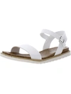 Sun + Stone Mattie Womens Faux Suede Strappy Wedge Sandals In Multi