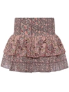 FRENCH CONNECTION WOMENS METALLIC TIERED MINI SKIRT