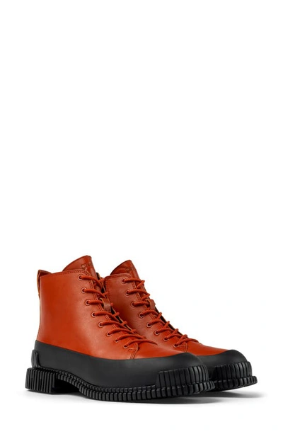 Camper Brutus Ankle Boots In Red