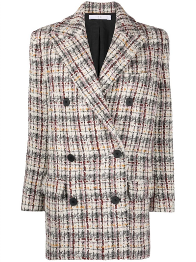 Iro Marton Check Tweed Jacket In Multi-colored