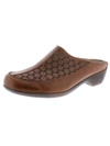 Easy Spirit Women's Dusk Block Heel Slip-on Casual Mules In Brown