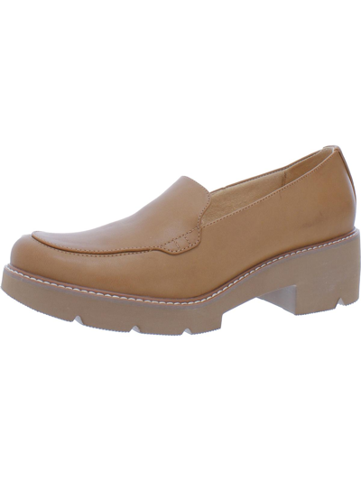 Naturalizer Cabaret Womens Padded Insole Loafers In Beige