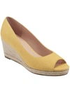 Bandolino Nuri7 Womens Slip On Heels In Yellow