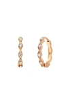 SETHI COUTURE ELEANOR DIAMOND HUGGIE HOOP EARRINGS