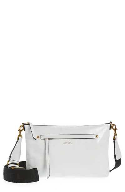 Isabel Marant Nessah Zipped Crossbody Bag In White