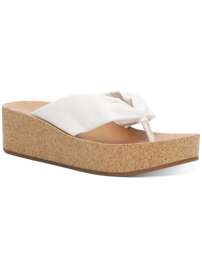 Lucky Brand Lellina  Womens Leather Flatform Platform Sandals In Multi