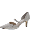 NINA Womens Pointed Toe Embossed Pumps
