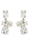 Oscar De La Renta Women's Candy Silvertone & Glass Crystal Drop Earrings