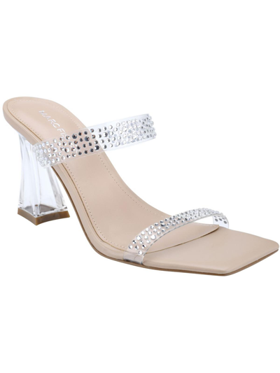 Marc Fisher Womens Embellished Square Toe Pumps In White