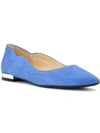 Nine West Lovlady Pointed Toe Flat In Blue