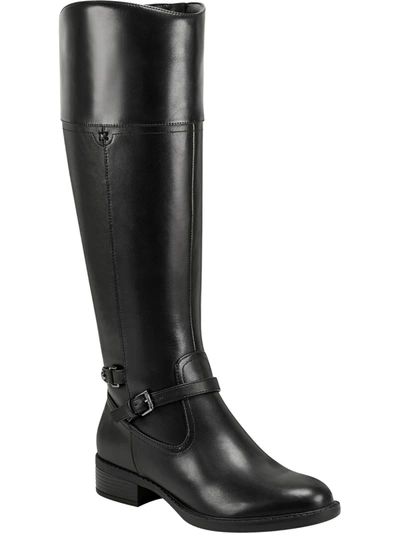 Easy Spirit Leigh Womens Leather Wide Calf Knee-high Boots In Multi