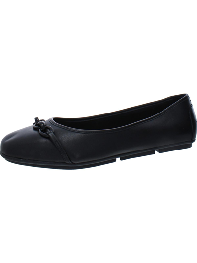 Easy Spirit Brandi Womens Leather Chain Loafers In Black