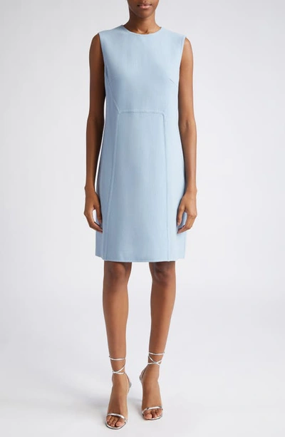 Michael Kors Double-face Wool Shift Dress In Coast