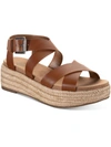 STYLE & CO EMALINEE WOMENS FAUX LEATHER SLINGBACK WEDGE SANDALS