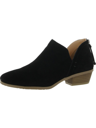 Kenneth Cole Reaction Side Way Womens Block Heel Booties In Black