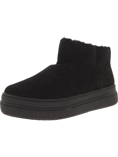 J/slides Womens Cold Weather Winter Shearling Boots In Black