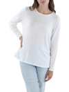 Eileen Fisher Long Sleeve Organic Cotton Tee In White