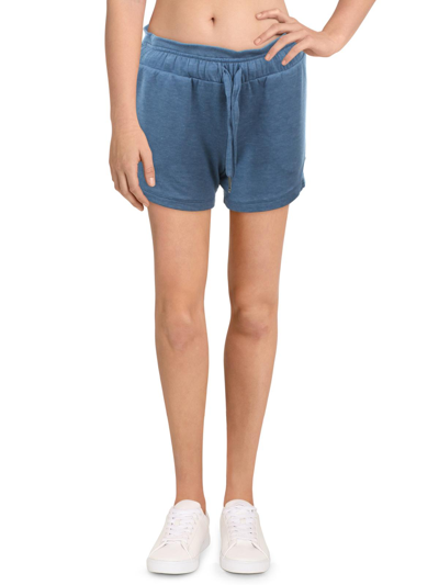 Max Studio Womens Heathered Short Casual Shorts In Blue