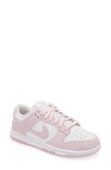 Nike Dunk Low Sneaker In White/ Pink Foam
