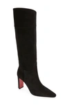 CHRISTIAN LOUBOUTIN SUPRABOTTA POINTED TOE KNEE HIGH BOOT