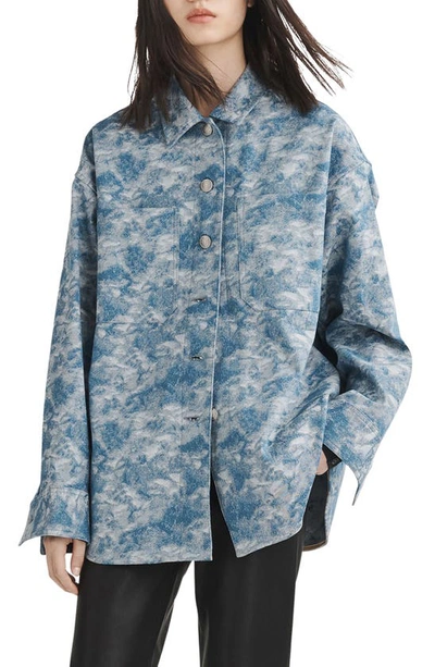 Rag & Bone Lory Denim Shirt Jacket In Dnmjacq