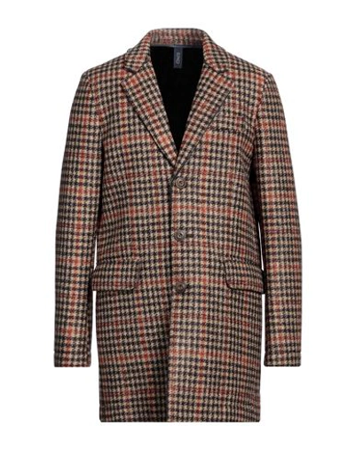 Ero Man Coat Beige Size 44 Polyester, Acrylic, Virgin Wool, Elastane