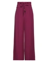 Annarita N Woman Pants Purple Size 6 Polyester, Elastane
