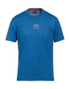 Paul & Shark Man T-shirt Blue Size M Cotton